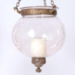 Antique Group of Three Smoke Bell Light Fixtures