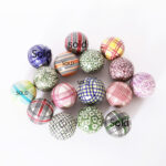 Ten Antique Glazed English Stoneware Carpet Balls, Priced Individually