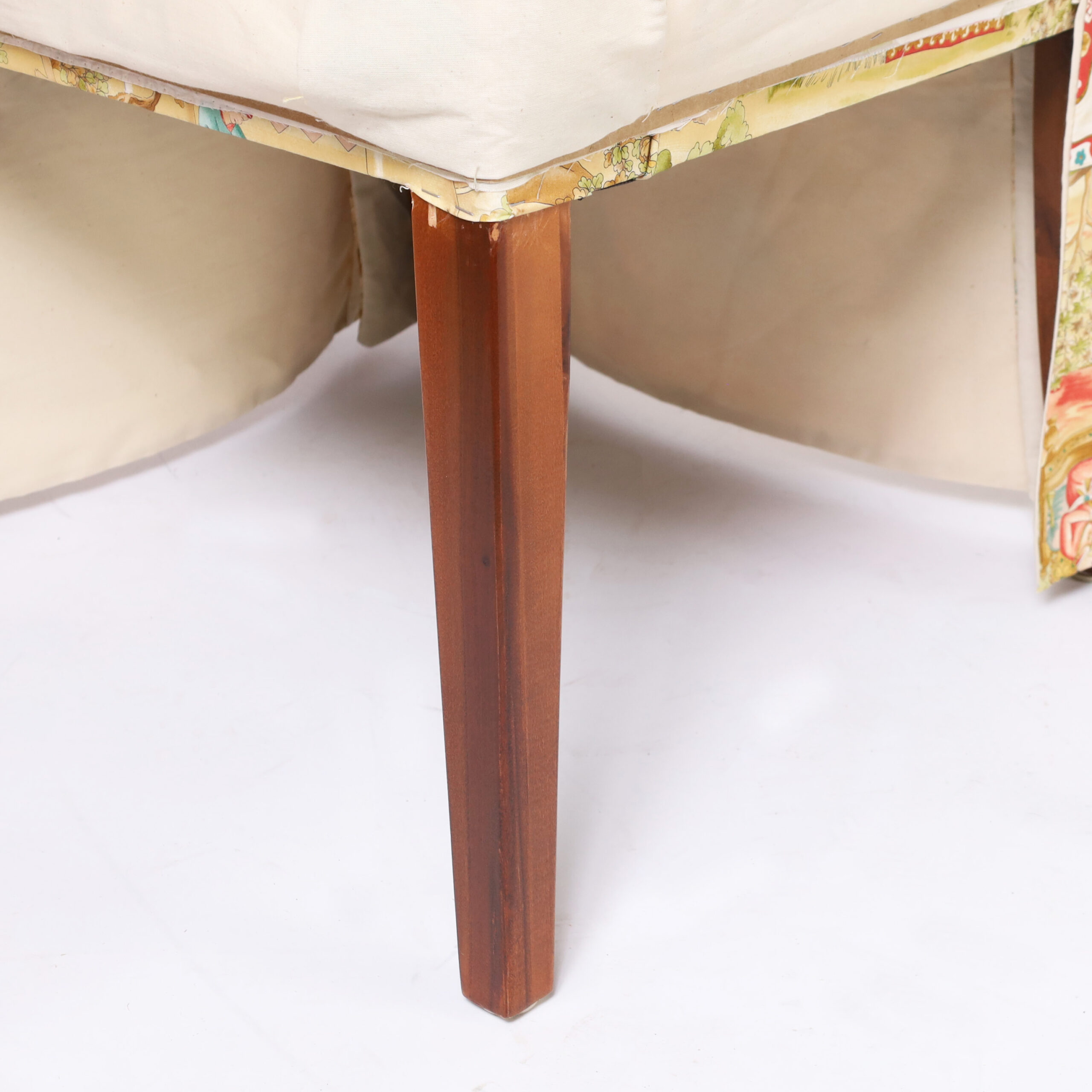 Vintage Set of Ten Upholstered Dining Chairs