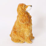 Vintage Italian Glazed Terra Cotta Dog or Cocker Spaniel