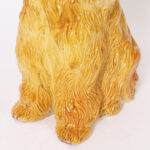 Vintage Italian Glazed Terra Cotta Dog or Cocker Spaniel