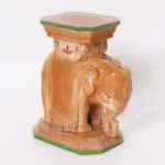 Vintage Terra Cotta Elephant Stand