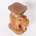 Vintage Terra Cotta Elephant Stand