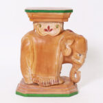 Vintage Terra Cotta Elephant Stand