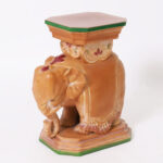 Vintage Terra Cotta Elephant Stand