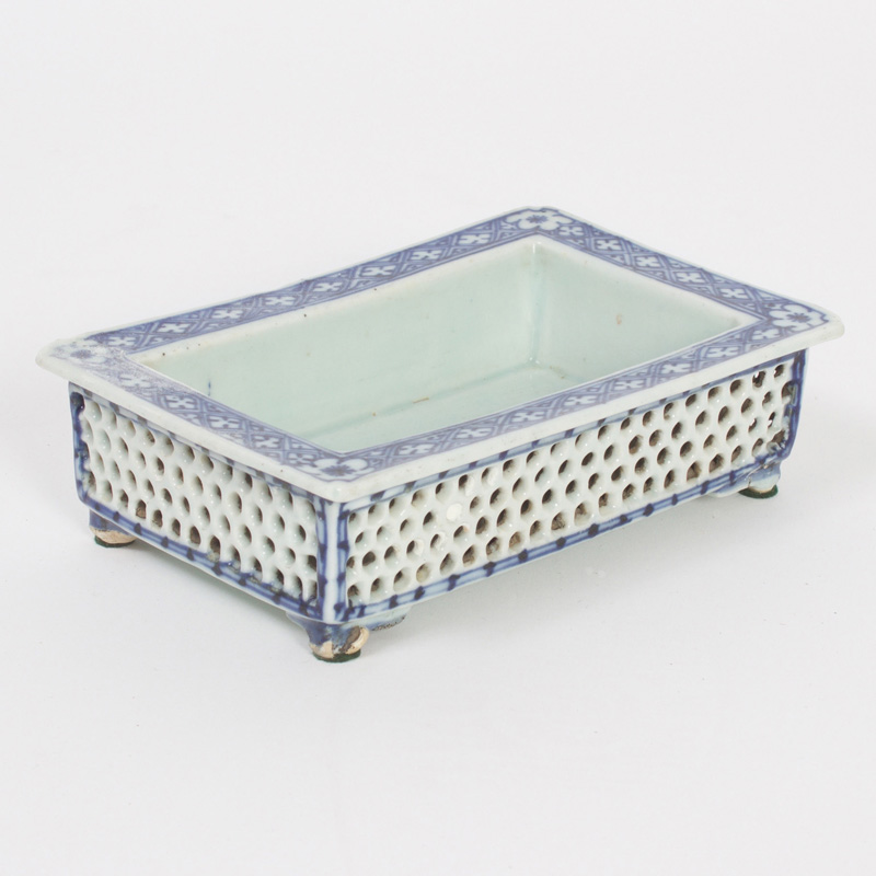 Three Porcelain Narcissus Trays, Priced Individually