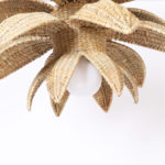The Sanibel Wicker Palm Leaf or Lotus Pendant from the FS Flores Collection