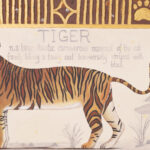 Oil Painting on Canvas of a Tiger