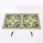 Antique French Iron Table with Tile Top