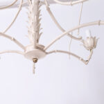 Vintage Italian Tole Faux Bamboo Chandelier or Light Fixture