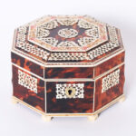 Antique Anglo Indian Bone and Tortoise Box