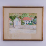 Alanna Fagan Tropical Watercolor Painting on Paper