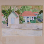 Alanna Fagan Tropical Watercolor Painting on Paper