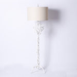 White Faux Coral Floor Lamp