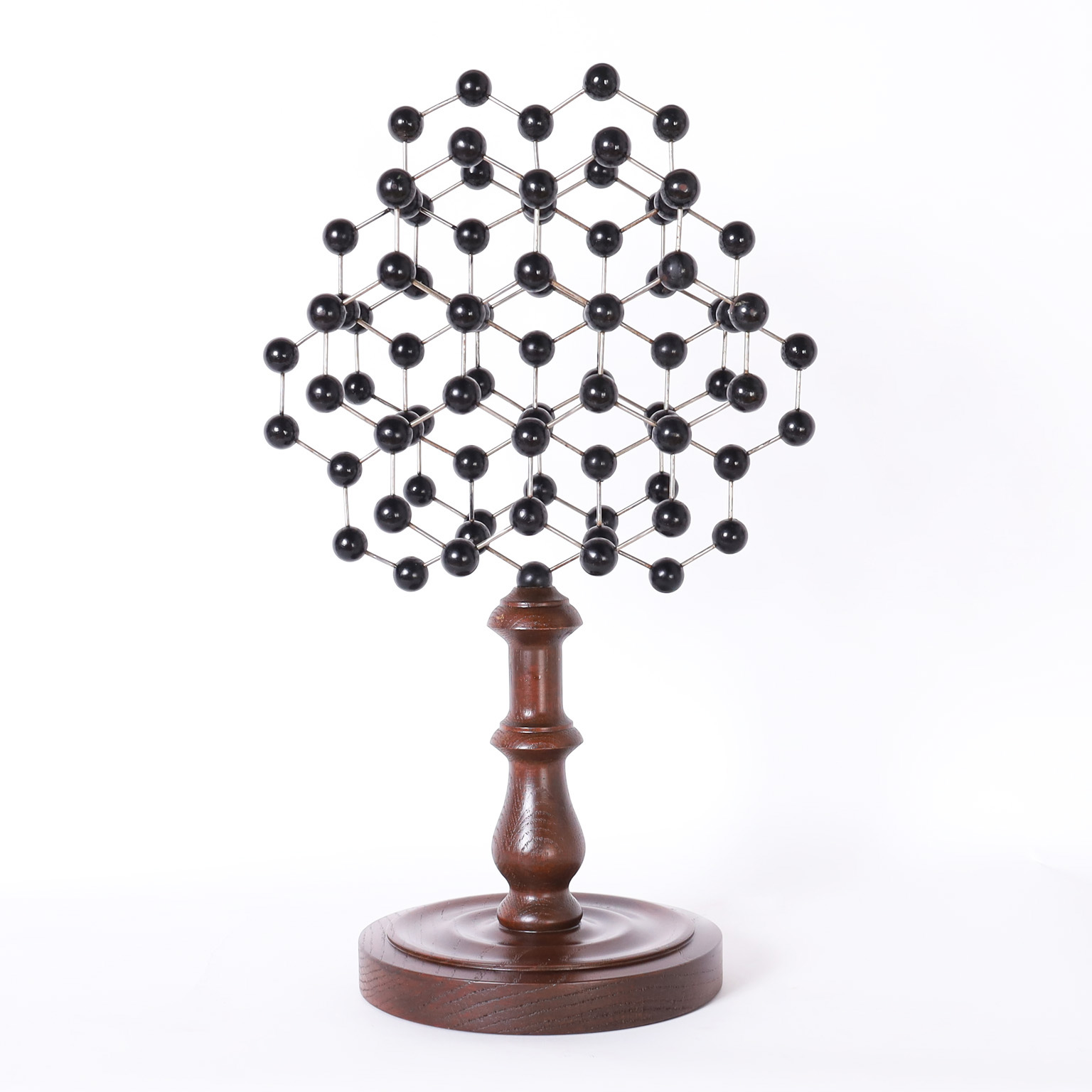 Two Scientific Molecular Structure Models on Wood Bases