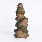 Vintage Chinese Glazed Terra Cotta Stack of Frogs