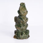 Vintage Chinese Glazed Terra Cotta Stack of Frogs