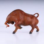 Mid Century Chinese Wicker Bull from the Shanghai Collection