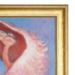 Dan Poole Vintage Dancing Flamingo Painting