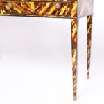 Vintage Faux Tortoise Georgian Style Server or Console Table by Johnson Furniture