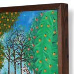 Mid Century Haitian Jungle Painting on Board by Michelet