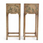 Vintage Pair of Italian Chinoiserie Planters on Stands