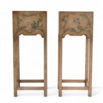 Vintage Pair of Italian Chinoiserie Planters on Stands