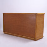 Italian Vintage Faux Bamboo and Grasscloth Credenza or Sideboard