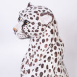 Mid Century Italian Glazed Terra Cotta Cheetah