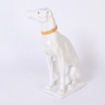 Mid Century Italian Glazed Terracotta Dog