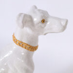 Mid Century Italian Glazed Terracotta Dog