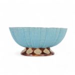 Vintage Italian Majolica Bowl with Seashell Motif