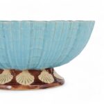 Vintage Italian Majolica Bowl with Seashell Motif