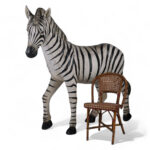 Life Size Vintage Zebra Model or Sculpture