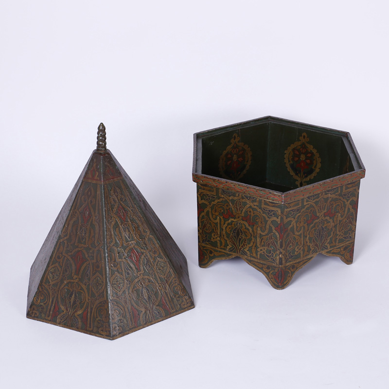 Antique Moroccan Wood Box