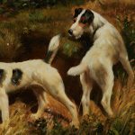 Vintage Painting of Dogs or Terriers