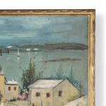 Alfred Birdsey Vintage Painting on Board of a Bermuda Bayscape