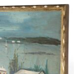 Alfred Birdsey Vintage Painting on Board of a Bermuda Bayscape