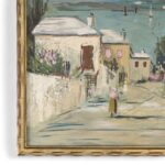 Alfred Birdsey Vintage Painting on Board of a Bermuda Bayscape