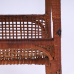 Pair of Vintage Anglo Indian Rattan Stands with Magazine Racks