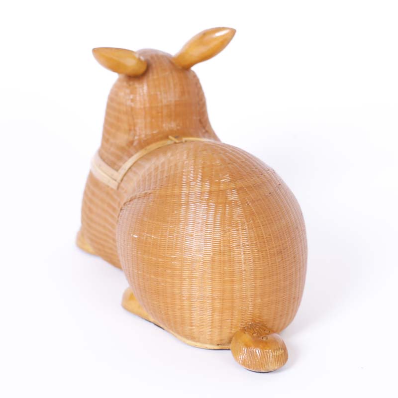 Shanghai Collection Wicker Rabbit Box