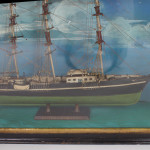 Vintage Hand Made Boat Model Diorama