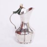 Mid Century Silver Plate Pitcher with a Bird Handle By Los Castillo