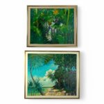 John Kiraly Vintage Tropical Beachscape Painting