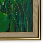 John Kiraly Vintage Tropical Painting of a Garden