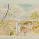 Vintage Watercolor of Bermuda by Alfred Birdsey