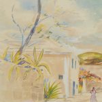 Vintage Watercolor of Bermuda by Alfred Birdsey