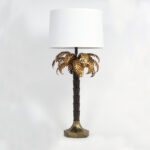 Vintage Pair of Palm Tree Table Lamps by Warren Kessler