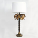 Vintage Pair of Palm Tree Table Lamps by Warren Kessler