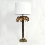 Vintage Pair of Palm Tree Table Lamps by Warren Kessler